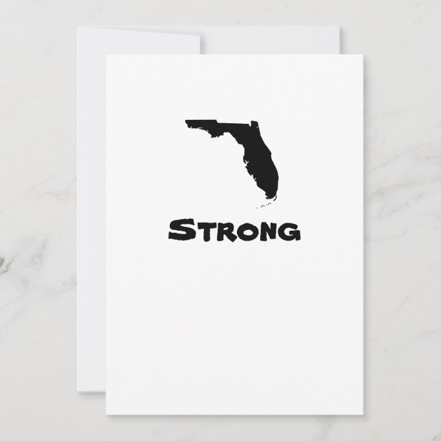 Florida Strong Hurricane Disaster Together Inbjudningar (Framsida)