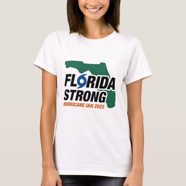 Florida Strong Hurricane Ian 2022 T Shirt (Framsida)