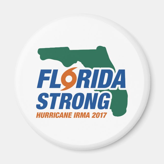 Florida Strong Hurricane Irma Magnet (Framsidan)