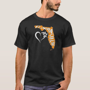 Florida Strong Silhouette Image Heart Snowbird Flo T Shirt