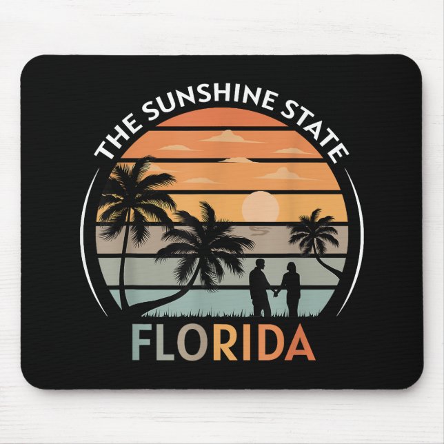 Florida Summer Beach Vintage Sunset Musmatta (Framsidan)