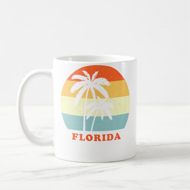 Florida Sun Palm Vacation Kaffemugg (Vänster)