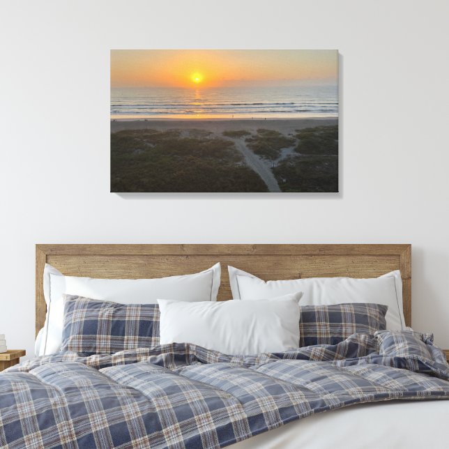 Florida Sunrise Beach Photo Cocoa Beach Florida Canvastryck (Insitu (sovrum))
