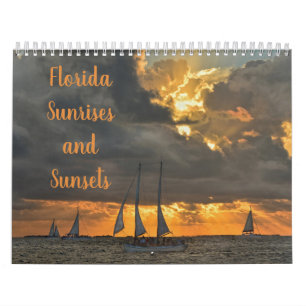 Florida Sunrises och Sunset Calendar Kalender