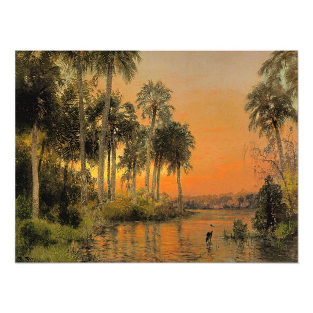 Florida Sunset av Hermann Herzog Fototryck (Framsidan)