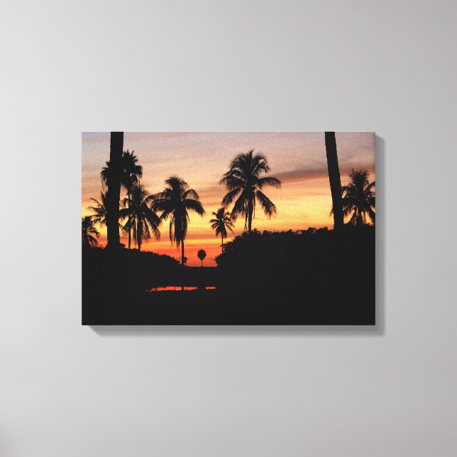 Florida sunset canvastryck (Framsida)