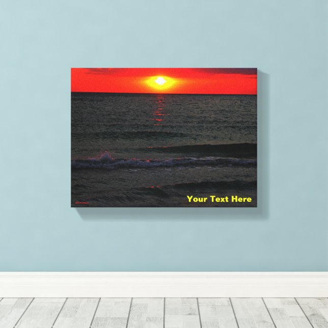 Florida Sunset Canvastryck (Insitu (trägolv))
