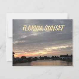 FLORIDA SUNSET GREETING CARD KORT