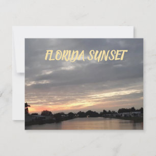 FLORIDA SUNSET GREETING CARD KORT