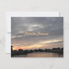 FLORIDA SUNSET GREETING CARD KORT