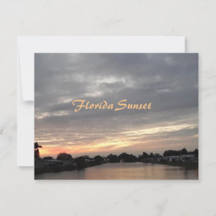 FLORIDA SUNSET GREETING CARD KORT