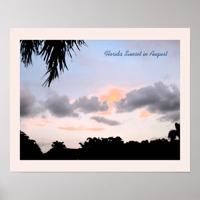 Florida Sunset i augusti Poster (Framsidan)