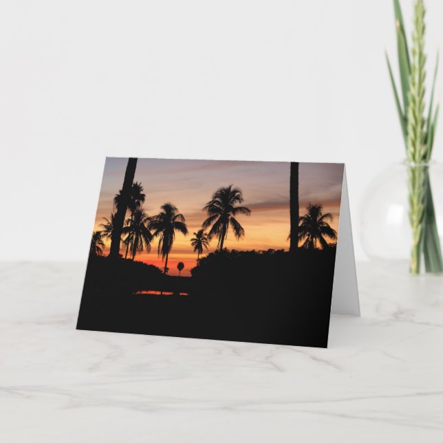 Florida sunset kort (Framsida)