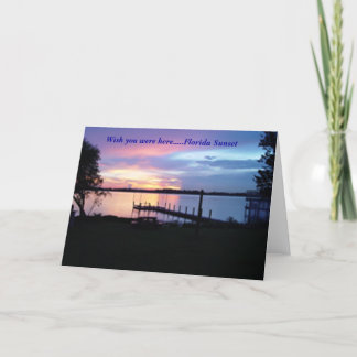 Florida Sunset Kort