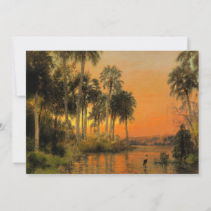 Florida Sunset, målning av Herman Herzog Julkort