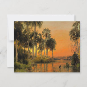 Florida Sunset, målning av Herman Herzog Kort