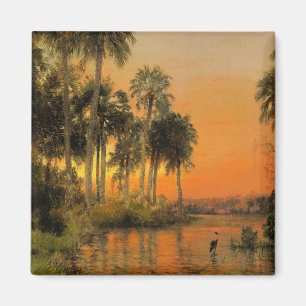 Florida Sunset, målning av Herman Herzog Magnet