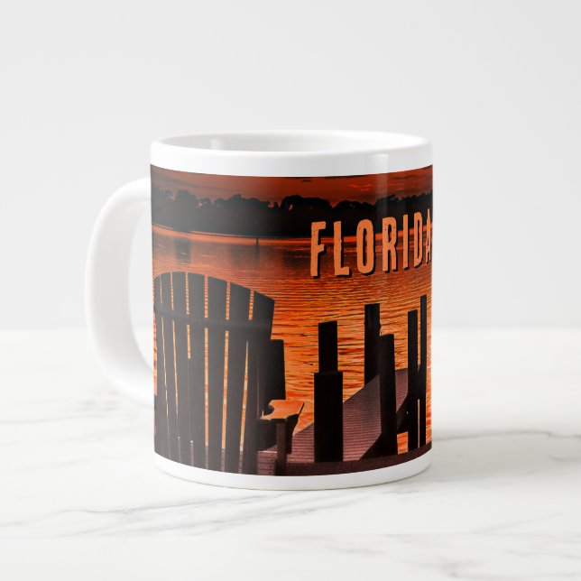 ’Florida Sunset’ Mugg Jumbo Mugg (Framsida vänster)