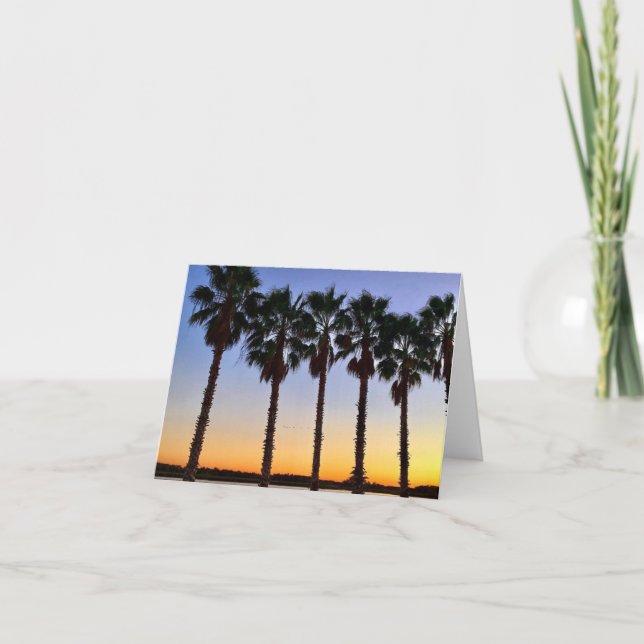 Florida sunset notecard kort (Framsida)