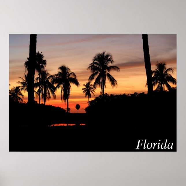 Florida sunset poster (Framsidan)