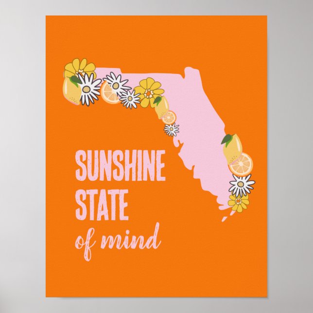 Florida Sunshine State of Mind Poster (Framsidan)