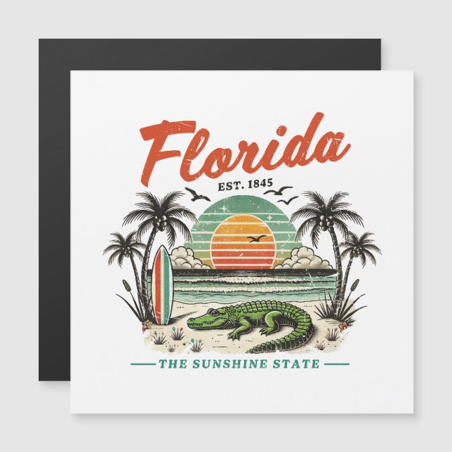 Florida, Sunshine State - Sunset Beach Scene (Fram/baksida)