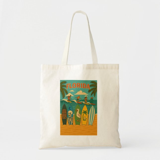 Florida Surfboard Tote Tygkasse (Framsidan)