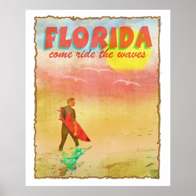 Florida Surfer Poster (Framsidan)