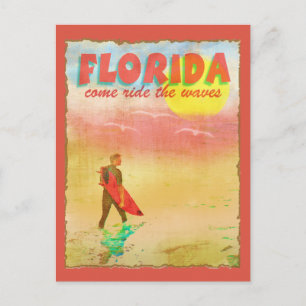Florida Surfer Vykort