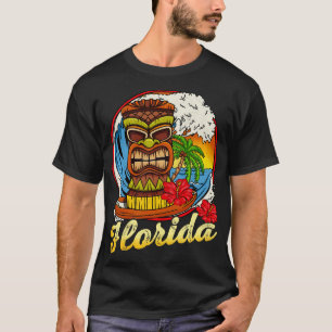 Florida Surfing Surfer Surfa Hawaii Stil Retro Vin T Shirt