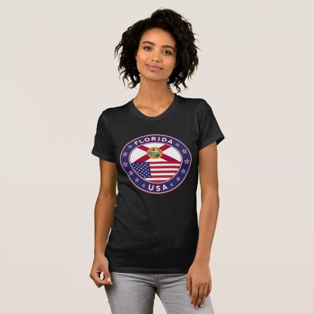 Florida, svart t-shirt, t shirt (Hel framsida)
