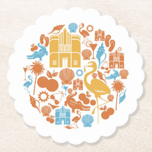 Florida symboler underlägg papper