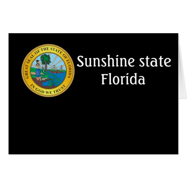 Florida-tecken Hälsningskort (Framsidan Horizontal)