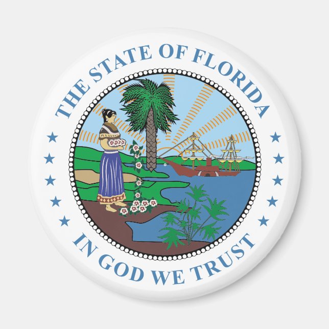Florida-tecken Magnet (Framsidan)