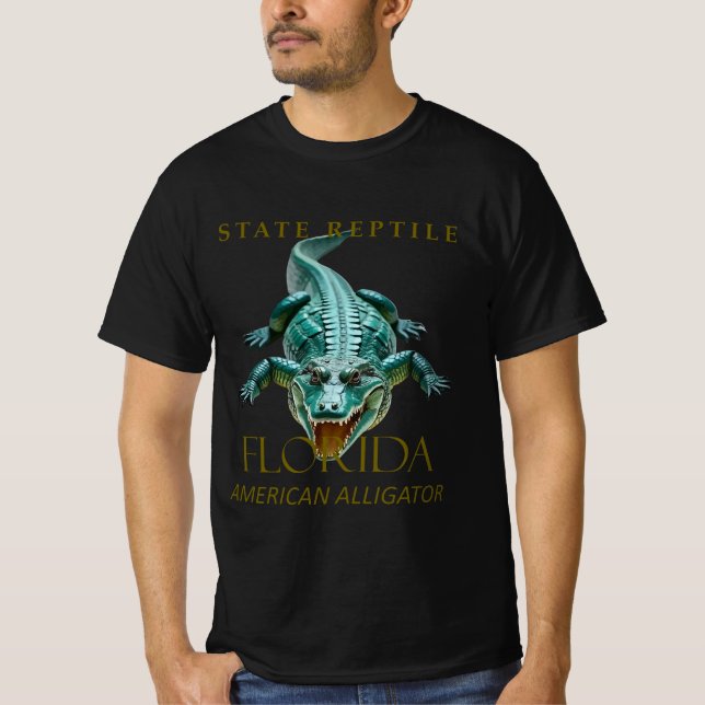Florida Territory American Alligator T Shirt (Framsida)