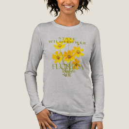 Florida Territory Coreopsis Wildflower Design T Shirt