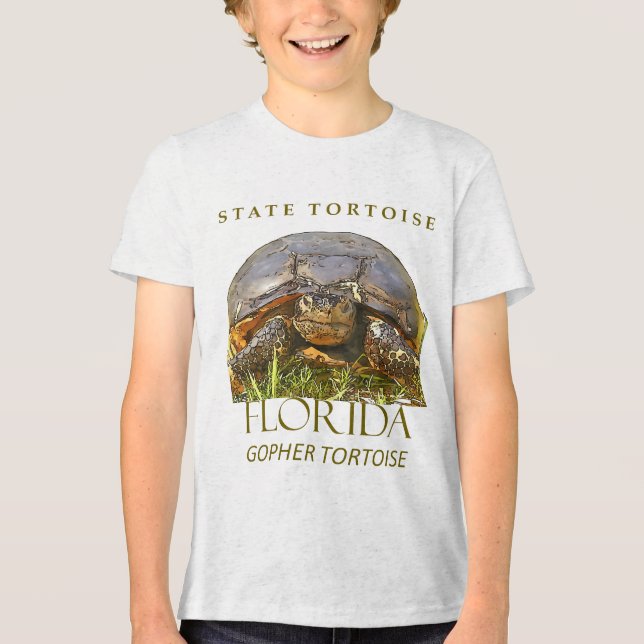 Florida Territory Gopher Tortoise Design T Shirt (Framsida)