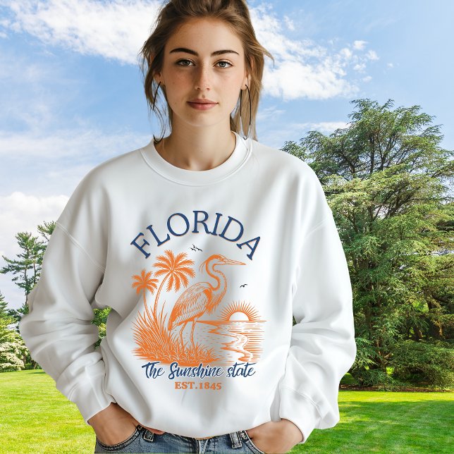 Florida The Sunshine State – Beach & Palm Design T Shirt (Skapare uppladdad)