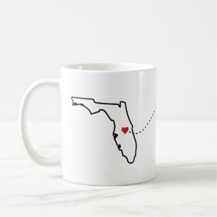 Florida till New York - Heart2Heart Coffee Mugg