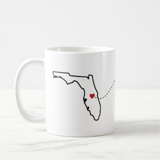 Florida till Wisconsin - Heart2Heart Coffee Mugg