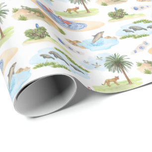 Florida Toile (originalfärger) Presentpapper
