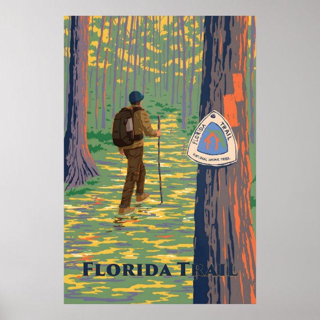 Florida Trail Reseskylt Poster (Framsidan)