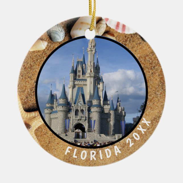 Florida Travel Photo Ornament (Framsidan)
