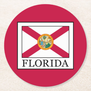 Florida Underlägg Papper Rund
