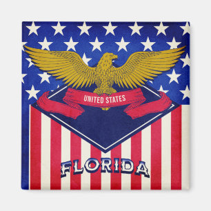 Florida USA flagga Magnet