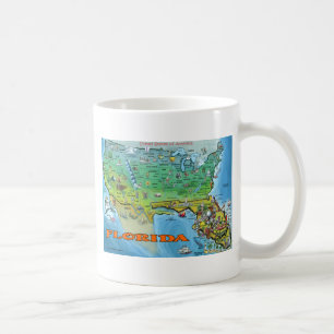 Florida USA Karta Kaffemugg