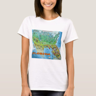 Florida USA Karta Tee
