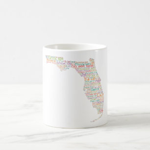 Florida USA Slang Ord Art Karta  Kaffemugg