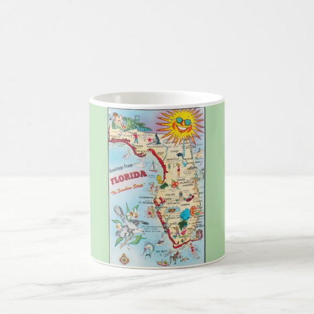 FLORIDA USA, Välkomstkarta, Kaffemugg (Center)