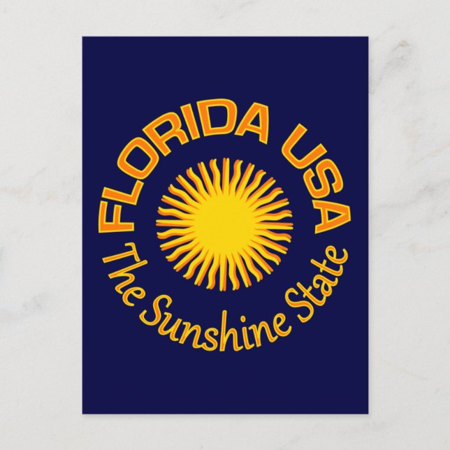 Florida USA-vykort - anpassa Vykort (Framsida)